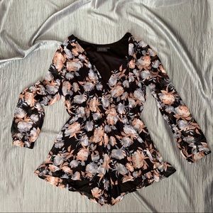 Floral Chiffon Romper